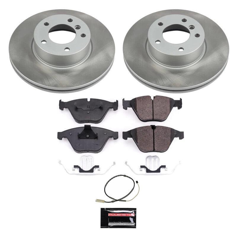 PSB Semi-Coated Rotor Kits - Power Stop 13-15 BMW X1 Front Semi-Coated Rotor Kit
