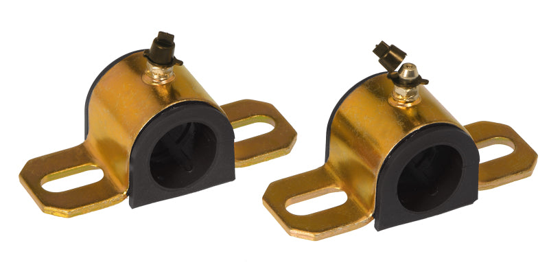 PRO Sway/End Link Bush - Blk - Prothane Universal Greasable Sway Bar Bushings - 25MM - Type A Bracket - Black