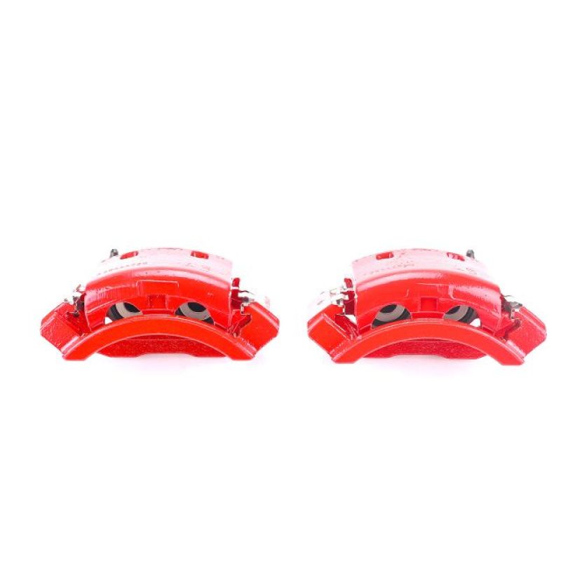 PSB Red Calipers - Power Stop 01-02 Dodge Ram 2500 Rear Red Calipers w/Brackets - Pair