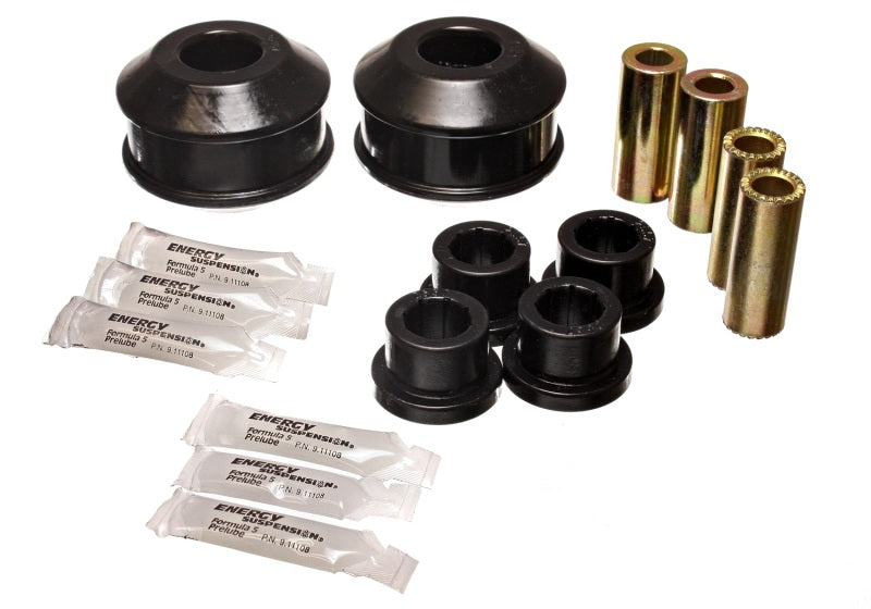 ES Cntrl Arm Bushings - Black - Energy Suspension 03-05 Mitsubishi Lancer EVO 8 Black Front Control Arm Bushing Set