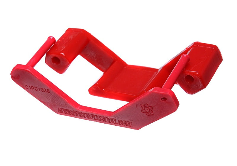 ES Trans Mounts - Red - Energy Suspension 2011+ Ford Mustang w/ MT-82 Trans Red Trans Mount Insert Set