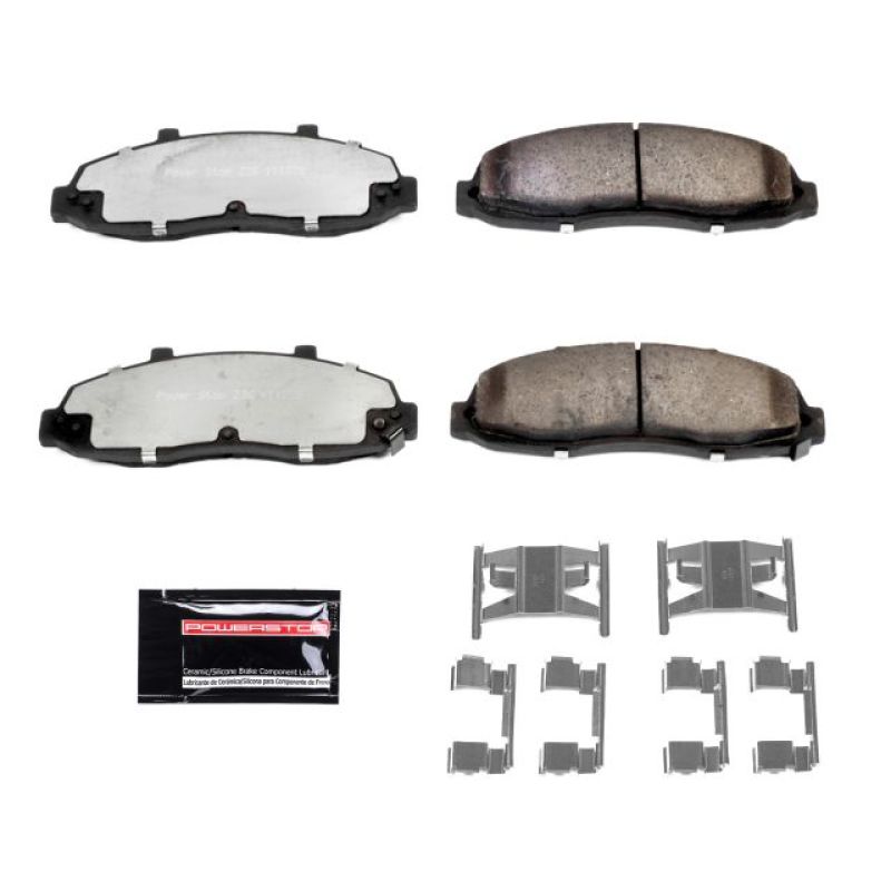 PSB Z36 Truck & Tow Brake Pads - Power Stop 97-03 Ford F-150 Front Z36 Truck & Tow Brake Pads w/Hardware