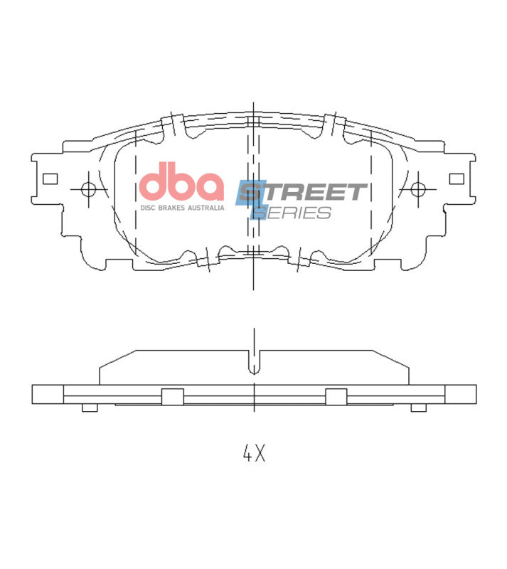 DBA Street Series Brake Pads - DBA 2018+ Toyota C-HR Street Series Rear Brake Pads
