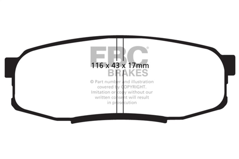EBC Greenstuff Brake Pad Sets - EBC 08+ Lexus LX570 5.7 Greenstuff Rear Brake Pads