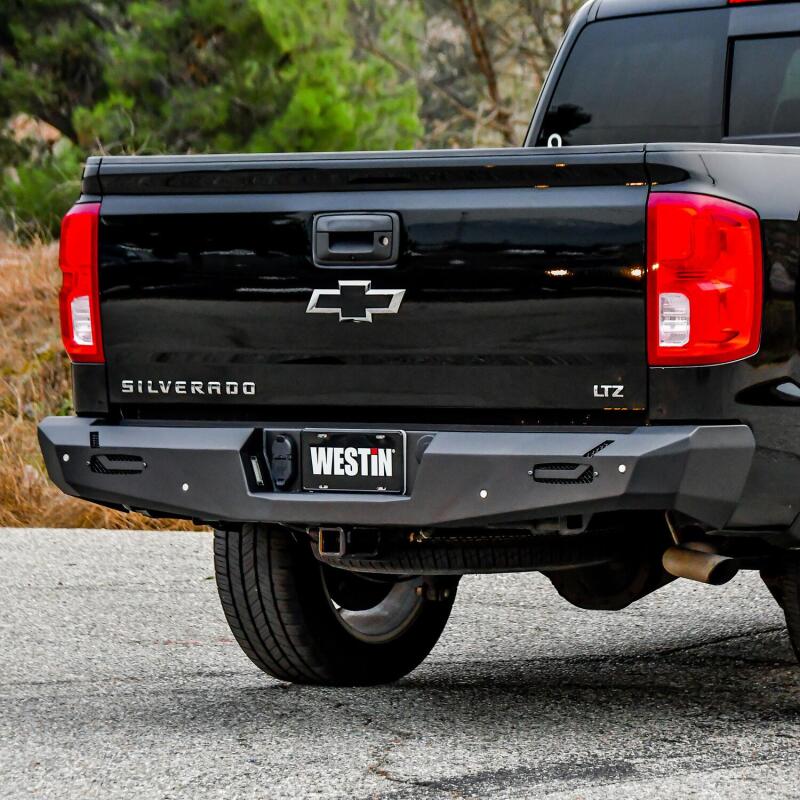 WES Pro-Series Bumpers - Westin 14-18 Chevy Silverado 1500 Pro-Series Rear Bumper - Textured Black