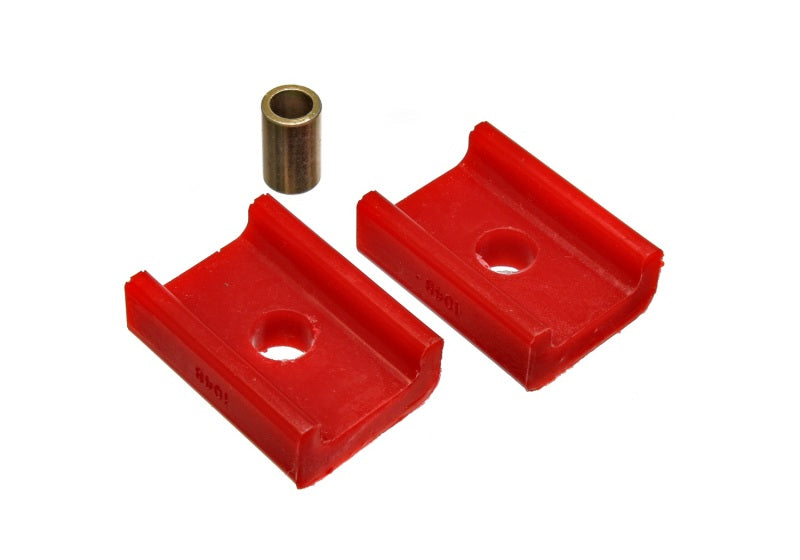 ES Trans Mounts - Red - Energy Suspension 62-80 MG MGB Red Transmission Buffer Mount Set