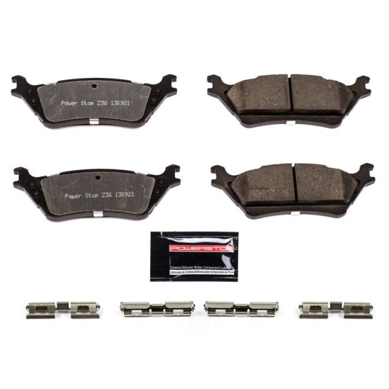 PSB Z36 Truck & Tow Brake Pads - Power Stop 12-19 Ford F-150 Rear Z36 Truck & Tow Brake Pads w/Hardware