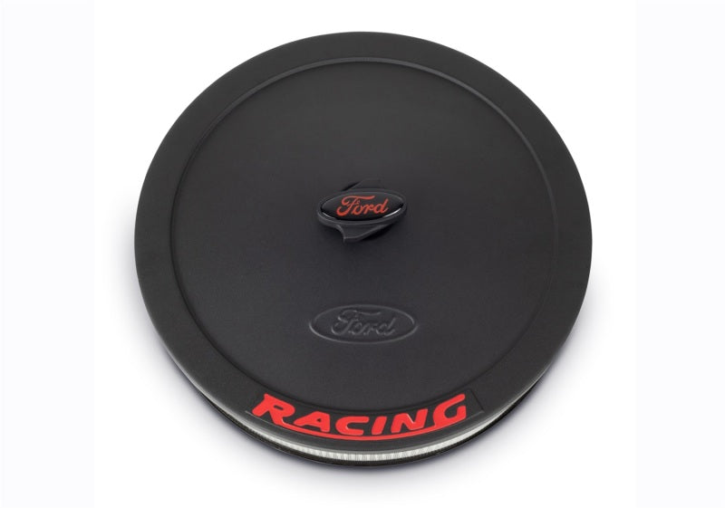 FR Air Cleaners - Ford Racing Air Cleaner Kit - Black Crinkle Finish w/ Red Emblem