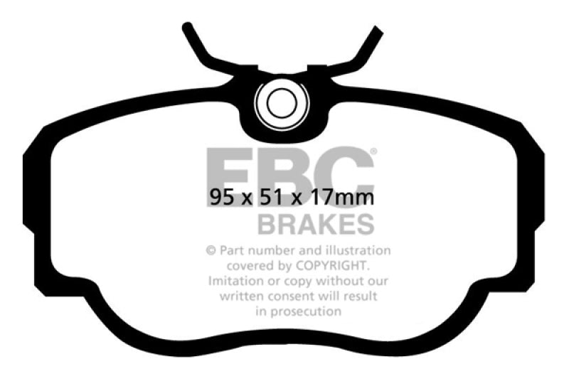 EBC Redstuff Brake Pad Sets - EBC 83-85 BMW 318 1.8 (E30) Redstuff Front Brake Pads