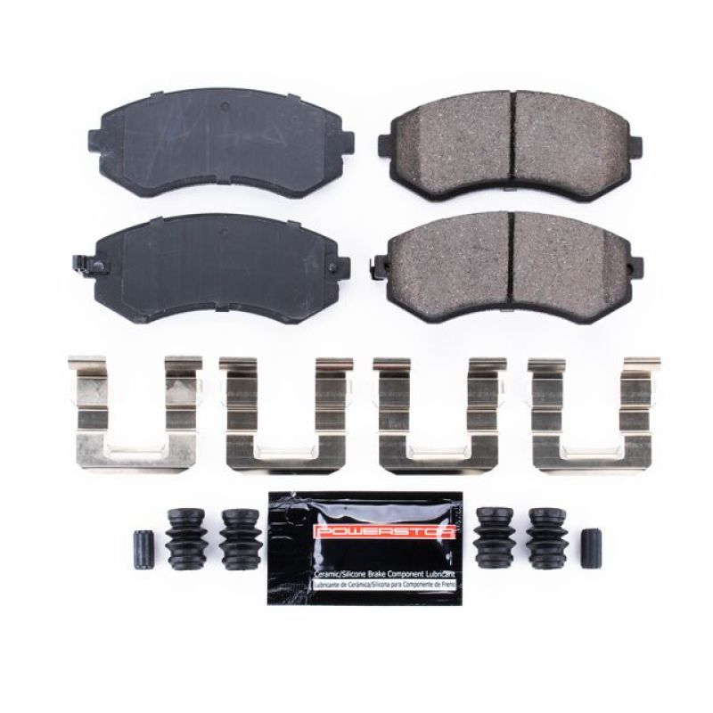PSB Z23 Evolution Brake Pads - Power Stop 89-96 Nissan 240SX Front Z23 Evolution Sport Brake Pads w/Hardware