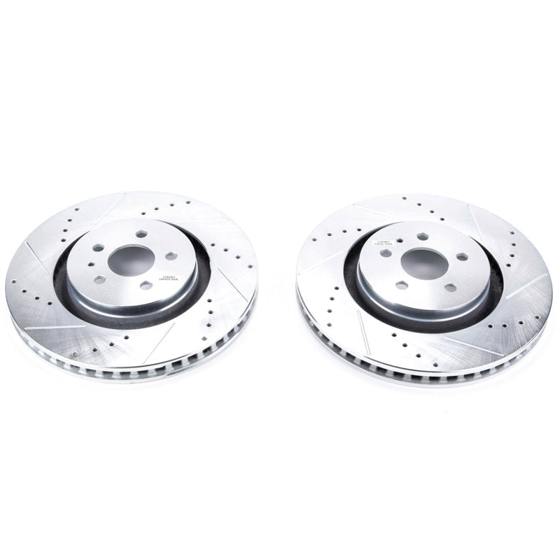 PSB Evolution Drill/Slot Rotor - Power Stop 19-22 Lincoln Nautilus Rear Drilled & Slotted Rotor (Pair)