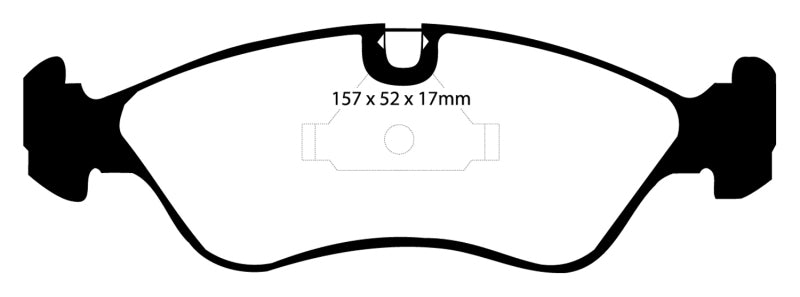 EBC Redstuff Brake Pad Sets - EBC 91-95 Opel Astra 2.0 Redstuff Front Brake Pads