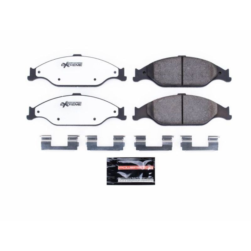 PSB Z26 Extreme Brake Pads - Power Stop 99-04 Ford Mustang Front Z26 Extreme Street Brake Pads w/Hardware