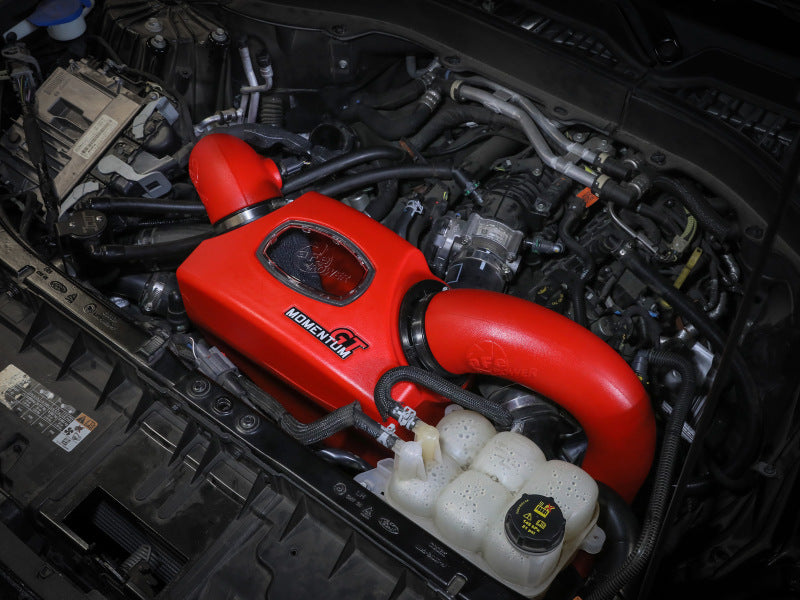 AFE Momentum GT Cold Air Intakes - aFe Momentum GT Red Pro Dry S Cold Air Intake System 20-23 Ford Explorer ST V6-3.0L TT