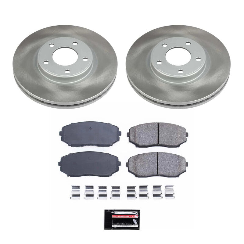 PSB Semi-Coated Rotor Kits - Power Stop 07-08 Lincoln MKX Front Semi-Coated Rotor Kit