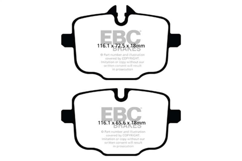 EBC Ultimax2 Brake Pad Sets - EBC 17+ BMW 530 2.0L Turbo (G30) Ultimax Rear Brake Pads