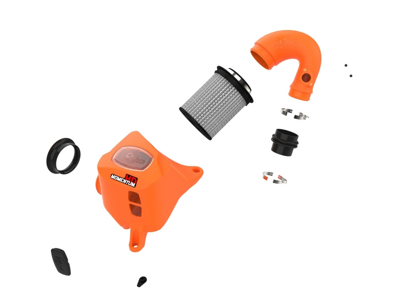 AFE Momentum HD Cold Air Intakes - aFe 15-25 Toyota Hilux L4 2.8L (td) Momentum HD Orange Edition Intake w/ Pro DRY S Filter (MOQ 12)