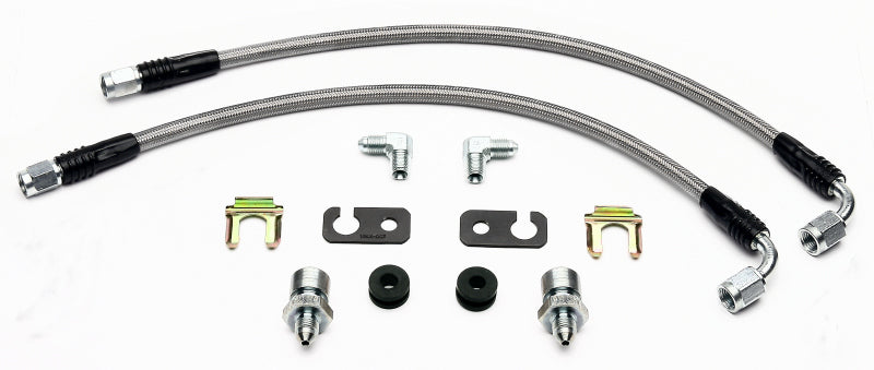 WIL Flexline Brake Hose - Wilwood Flexline Kit Front 2008 Toyota Matrix w/ SL6 Caliper