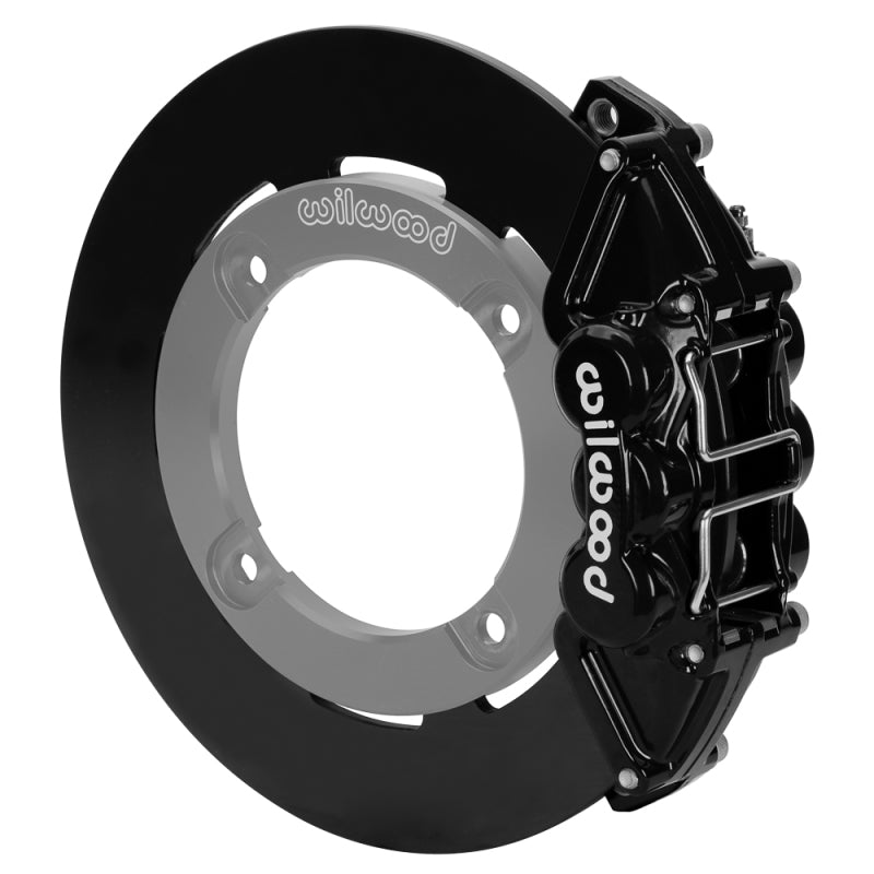WIL UTV Big Brake Kits - Wilwood 19-22 Honda Talon 1000 Black 4-Piston Rear Kit 11.25in - Plain Face Steel Rotors