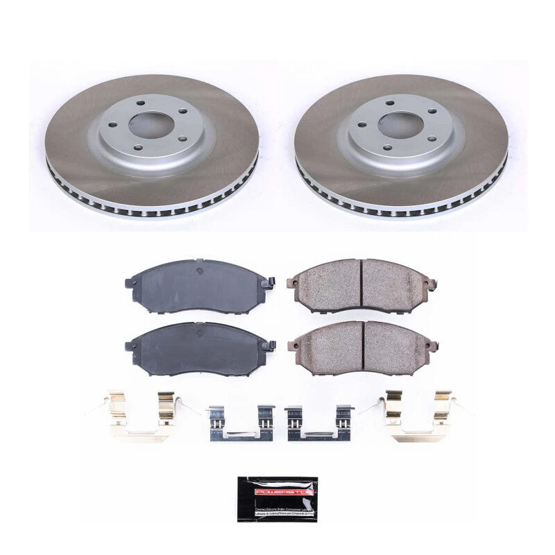 PSB Semi-Coated Rotor Kits - Power Stop 11-14 Nissan Murano Front Semi-Coated Rotor Kit