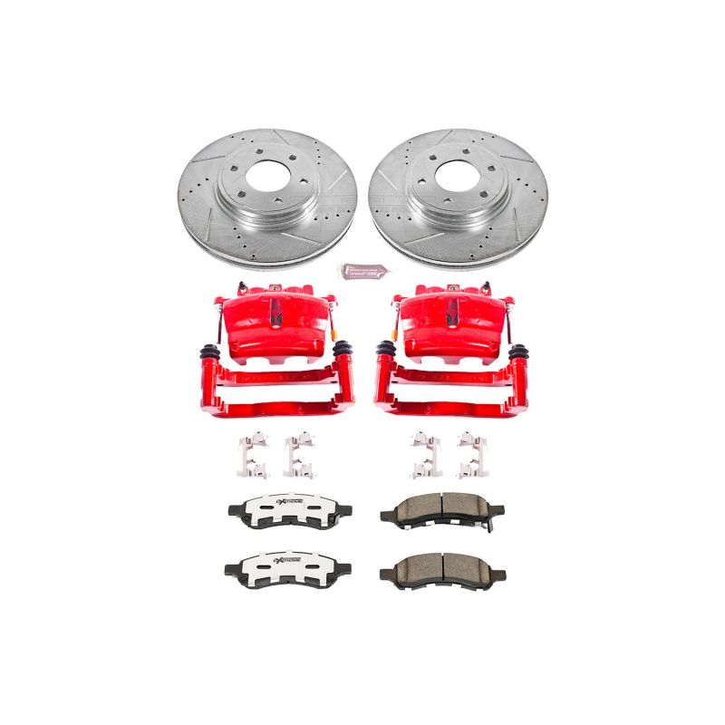 PSB Z26 Street Warrior Kit - Power Stop 08-09 Saab 9-7x Front Z26 Street Kit w/Cals