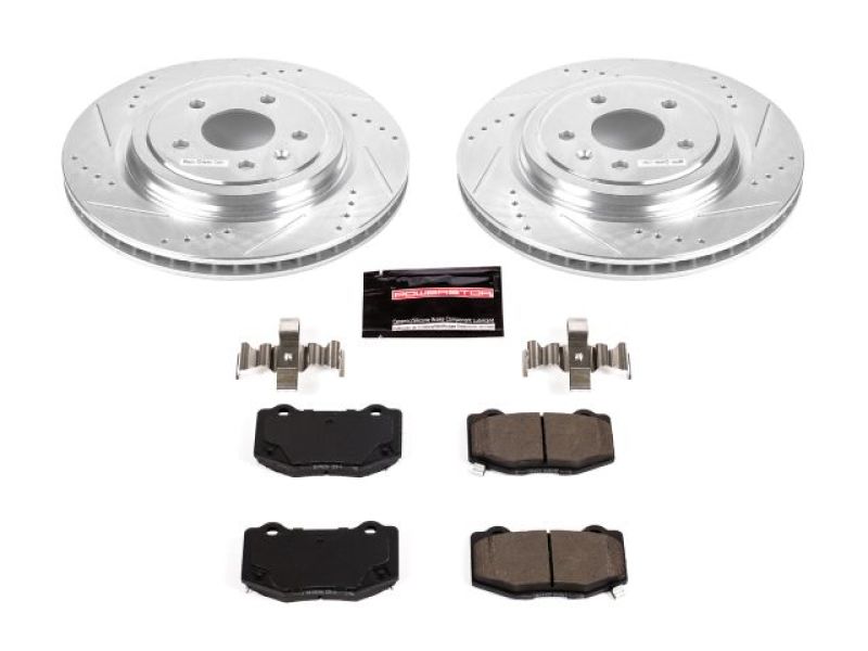 PSB Z23 Evolution Kit - Power Stop 14-19 Chevrolet Corvette Rear Z23 Evolution Sport Brake Kit