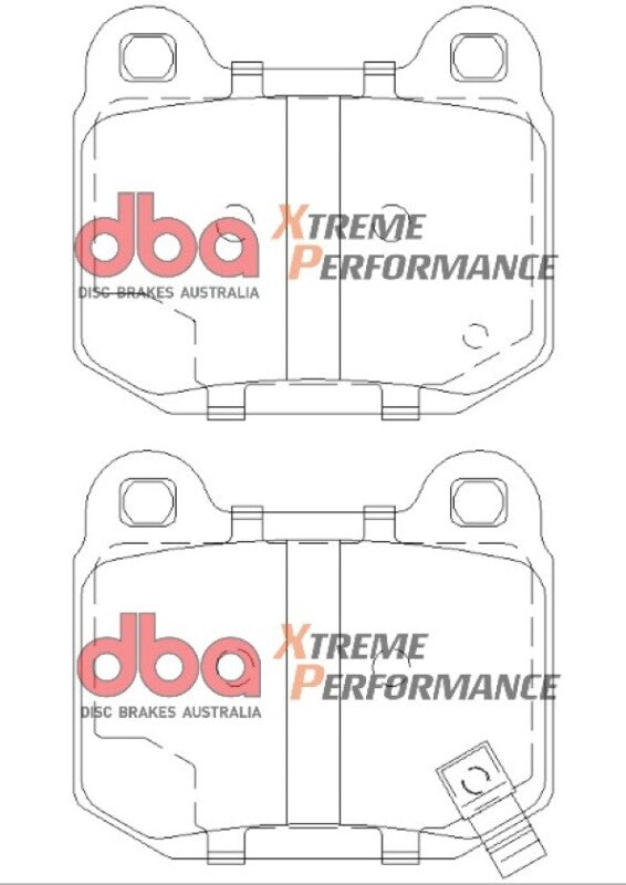 DBA XP650 Brake Pads - DBA 03-06 EVO / 04-09 STi / 03-07 350Z Track Edition/G35 w/ Brembo XP650 Rear Brake Pads