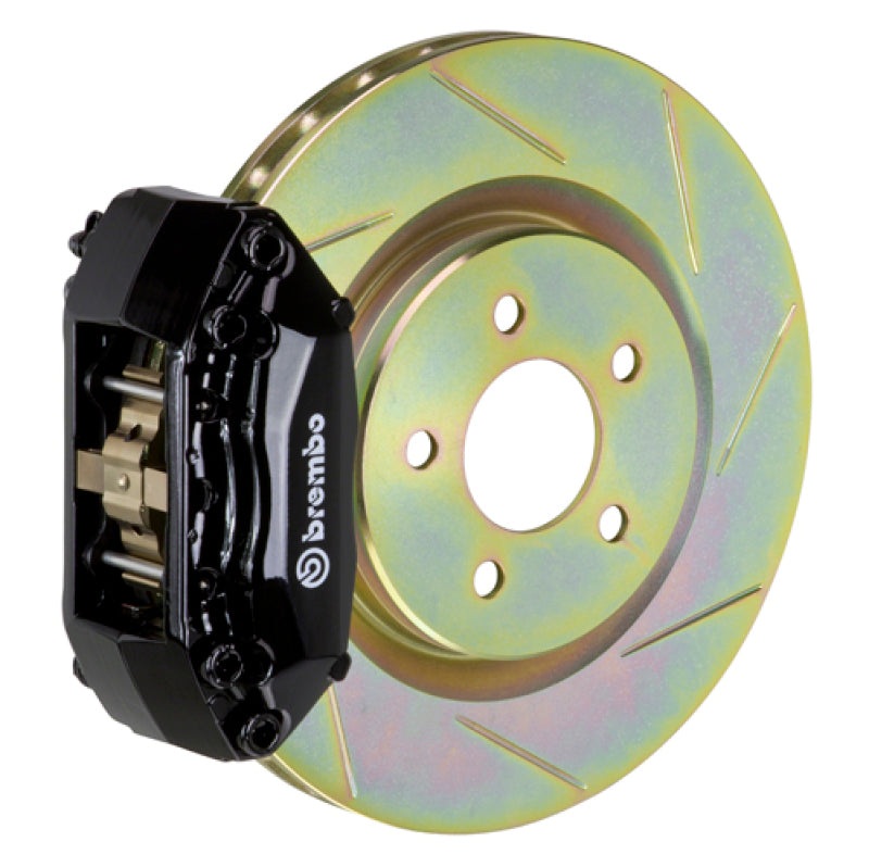 BRB Big Brake Kits - Brembo 87-91 M3 (E30) Front GT BBK 4 Piston Cast 2pc 330x28 1pc Rotor Slotted Type-1-Black