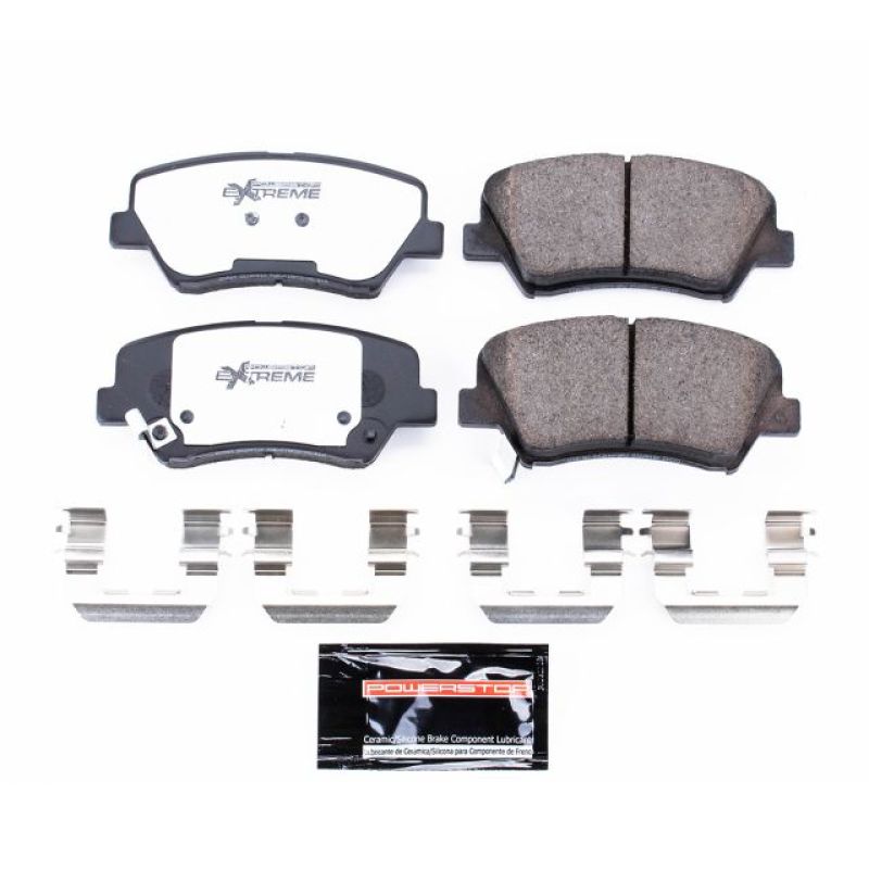 PSB Z26 Extreme Brake Pads - Power Stop 11-16 Hyundai Elantra Front Z26 Extreme Street Brake Pads w/Hardware