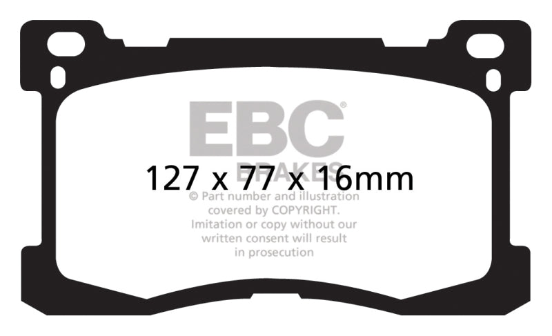EBC Redstuff Brake Pad Sets - EBC 12+ Hyundai Equus 5.0 Redstuff Front Brake Pads