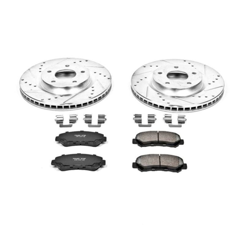 PSB Z23 Evolution Kit - Power Stop 08-14 Nissan Rogue Front Z23 Evolution Sport Brake Kit