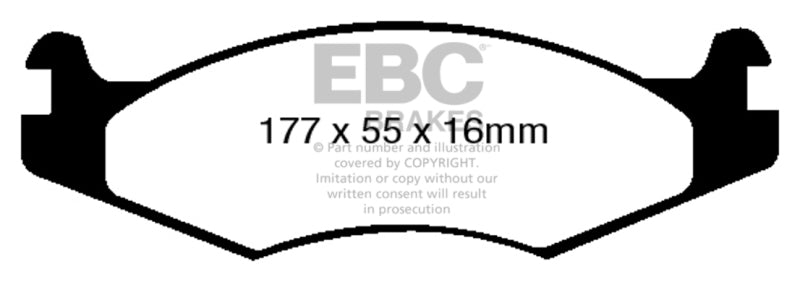 EBC Greenstuff Brake Pad Sets - EBC 92-03 Am General H1 Greenstuff Front Brake Pads