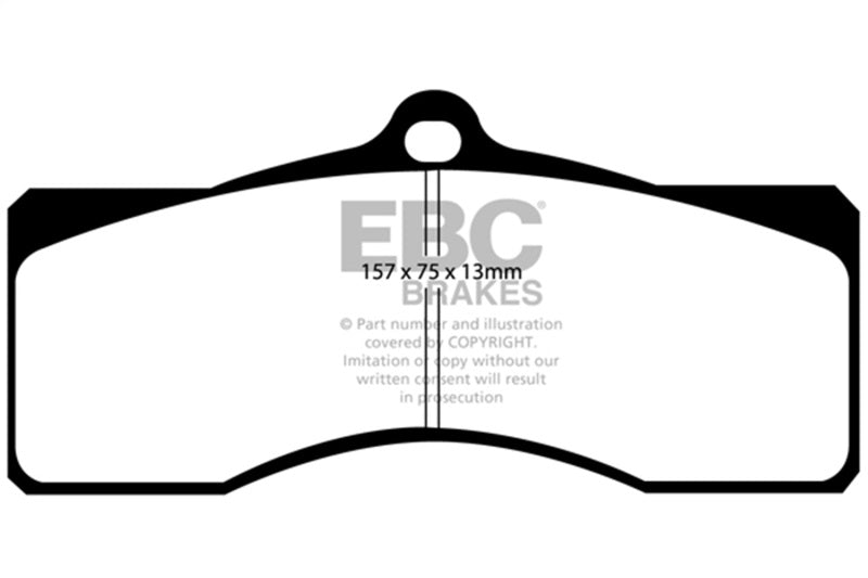 EBC Redstuff Brake Pad Sets - EBC 68-69 Chevrolet Camaro (1st Gen) 4.9 Redstuff Front Brake Pads