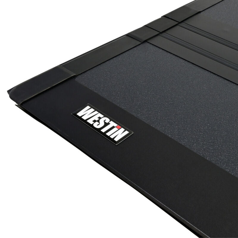 WES Hard Tri-Fold Tonneau Covers - Westin 14-19 Chevrolet/GMC 1500/2500/3500 6ft. 7in. Bed Hard Tri-Fold Tonneau Cover - Black