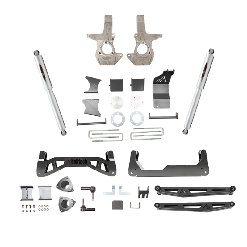 BT Lift Kit w Shocks - Belltech 07-16 Chevrolet Silverado / GMC Sierra 1500 4WD 7-9in Suspension Lift Kit w/ Shocks