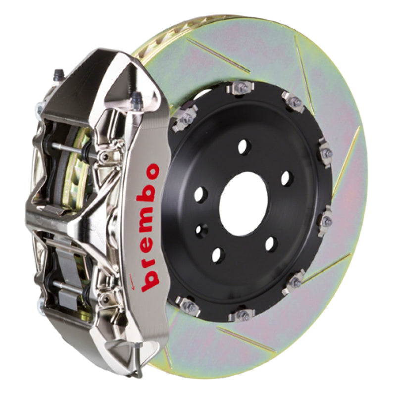 BRB Big Brake Kits - Brembo 00-02 RS4 Front GTR BBK 6 Piston Billet380x34 2pc Rotor Slotted Type-1- Nickel Plated