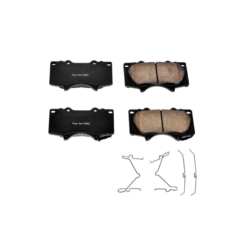 PSB Z17 Evolution Brake Pads - Power Stop 10-19 Lexus GX460 Front Z17 Evolution Ceramic Brake Pads w/Hardware