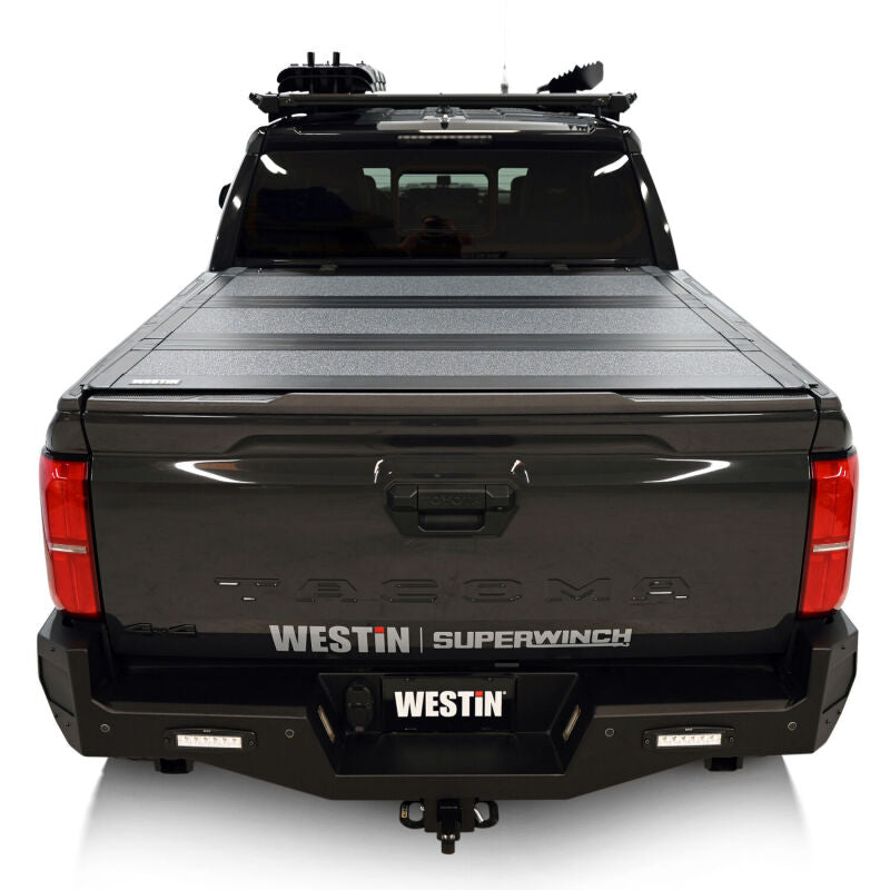 WES Hard Tri-Fold Tonneau Covers - Westin 24-26 Toyota Tacoma 2WD/4WD 5ft. Bed Hard Tri-Fold Tonneau Cover - Black