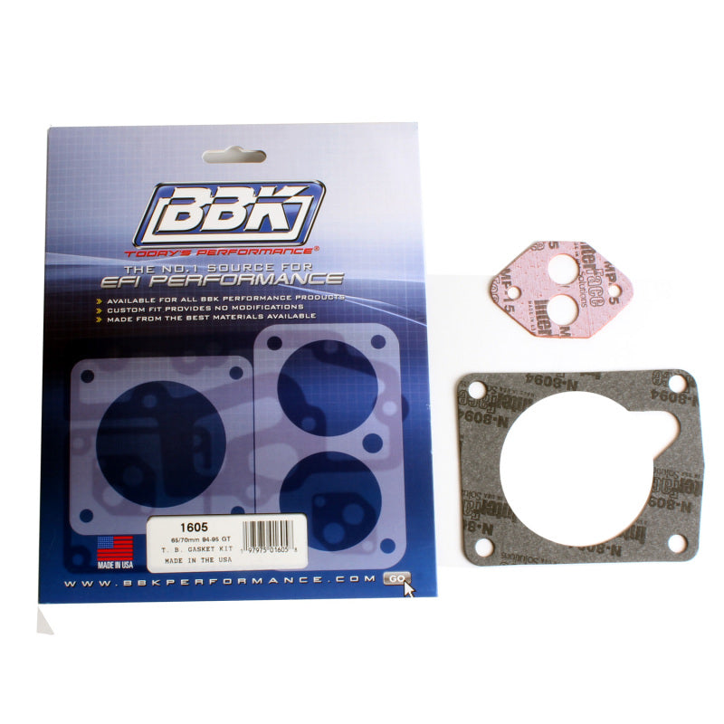 BBK Throttle Body Gasket Set - BBK 94-95 Mustang 5.0 65 70mm Throttle Body Gasket Kit