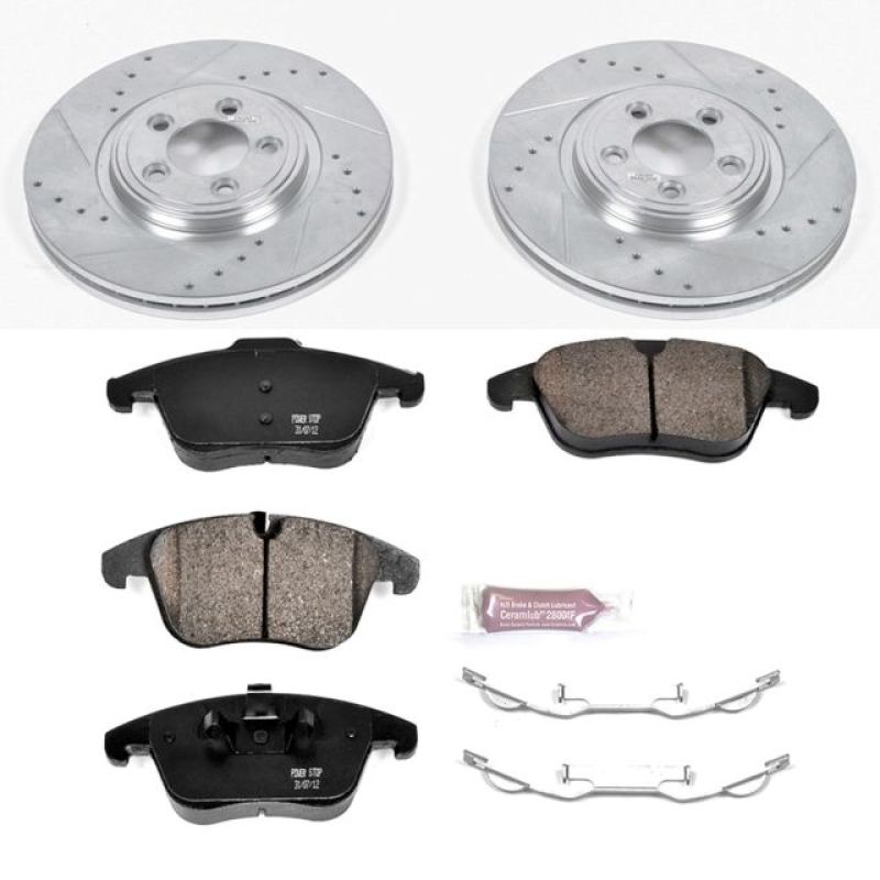 PSB Z23 Evolution Kit - Power Stop 06-08 Jaguar S-Type Front Z23 Evolution Sport Brake Kit