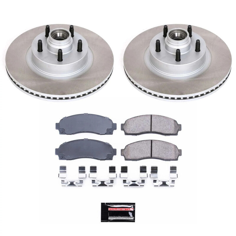 PSB Semi-Coated Rotor Kits - Power Stop 01-05 Ford Explorer Sport Trac Front Semi-Coated Rotor Kit