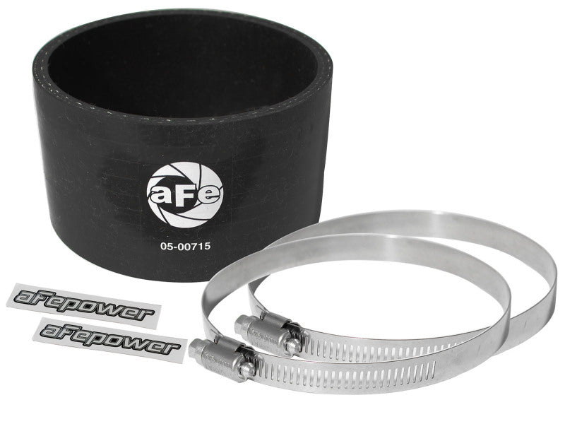 AFE Elbow Reducing Couplers - aFe Magnum FORCE Intake Coupling Kit (4 IN ID x 2-1/2 IN L) Straight Coupler - Black