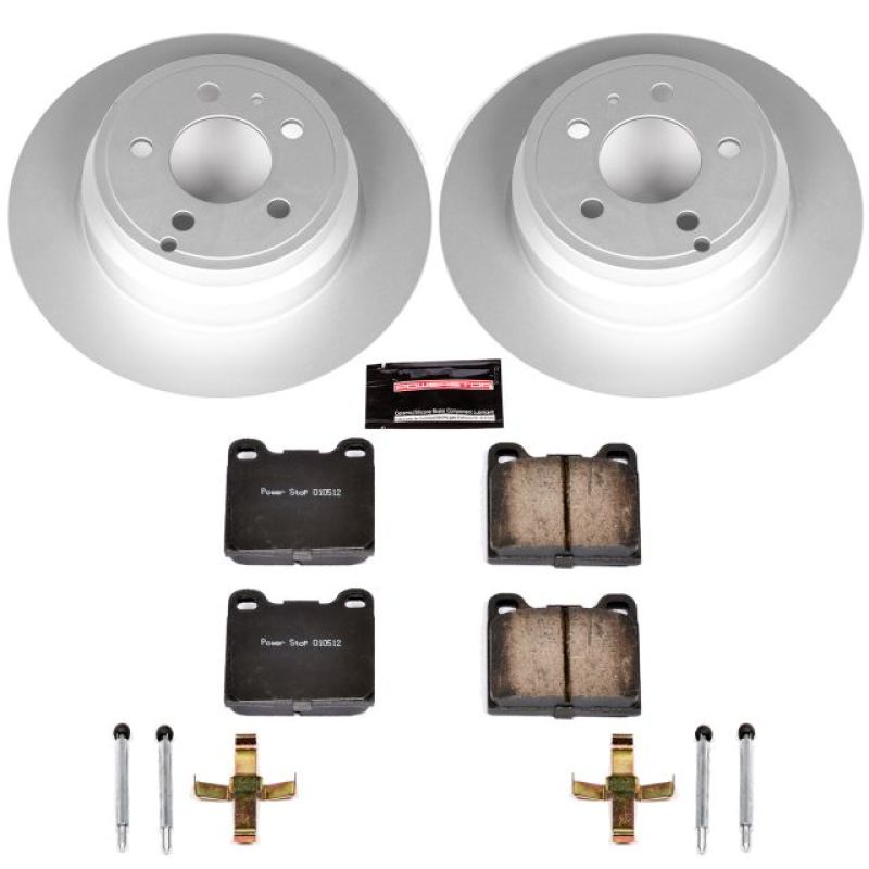 PSB Z23 Evolution Coated Kit - Power Stop 94-97 Volvo 850 Rear Z23 Evolution Sport Coated Brake Kit