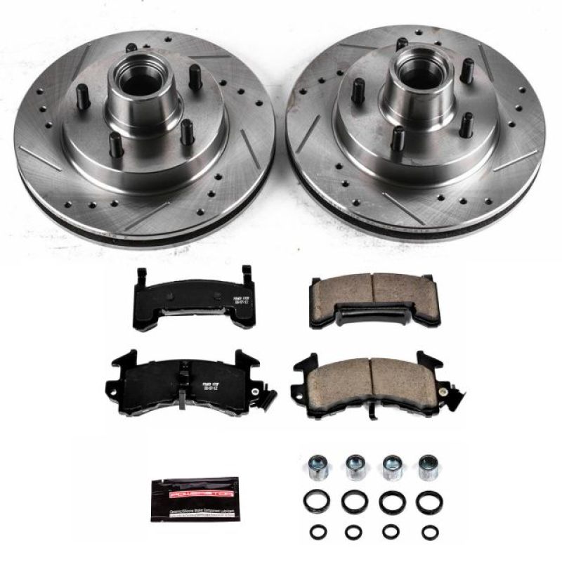PSB Z23 Evolution Kit - Power Stop 82-87 Buick Regal Front Z23 Evolution Sport Brake Kit
