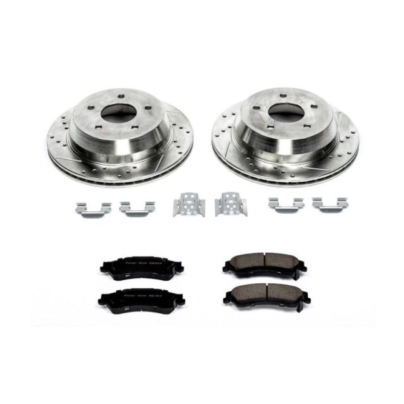 PSB Z23 Evolution Kit - Power Stop 98-05 Chevrolet Blazer Rear Z23 Evolution Sport Brake Kit