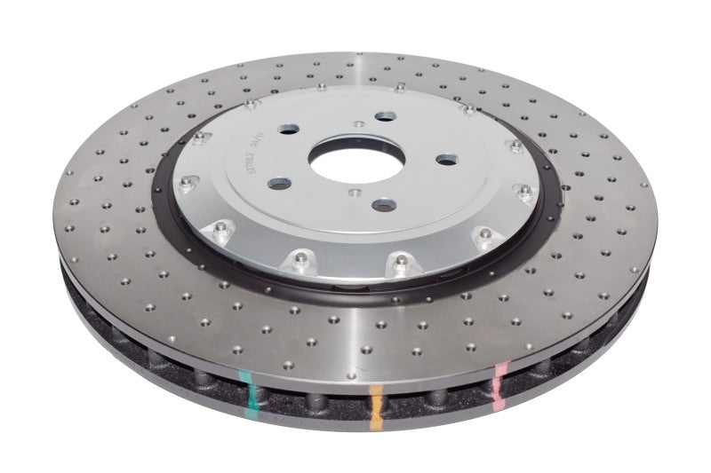 DBA 5000 Series Drilled Rotors - DBA 16-20 Lexus GS F Front 5000 Series Cross Drilled Rotor w/Silver Hat