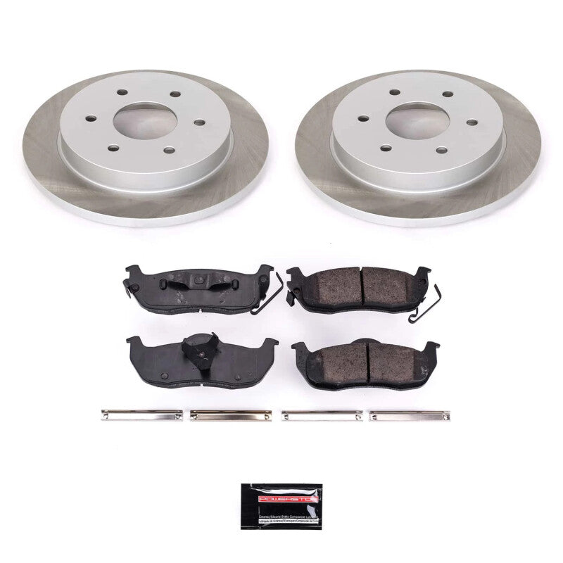 PSB Semi-Coated Rotor Kits - Power Stop 04-15 Nissan TITAN Rear Semi-Coated Rotor Kit