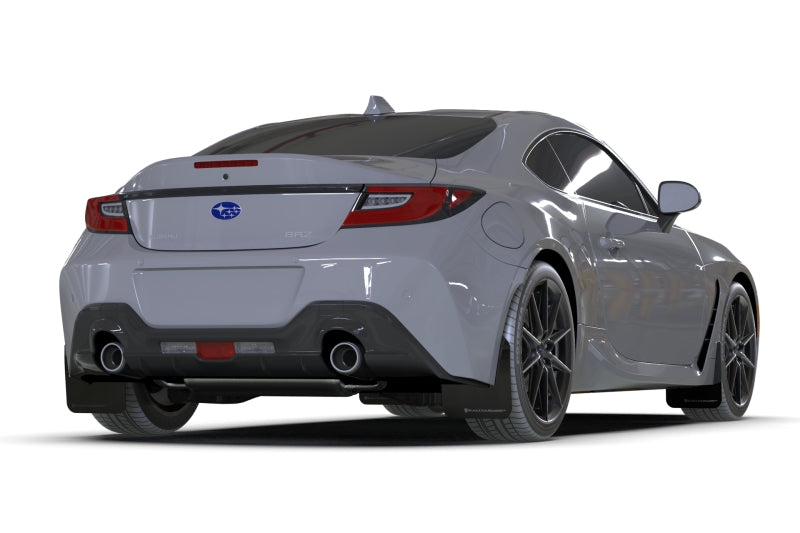 RAL UR Blk Flap/Dark Grey Logo - Rally Armor 22-26 Subaru BRZ / Toyota GR86 Black UR Mud Flap w/Dark Grey Logo