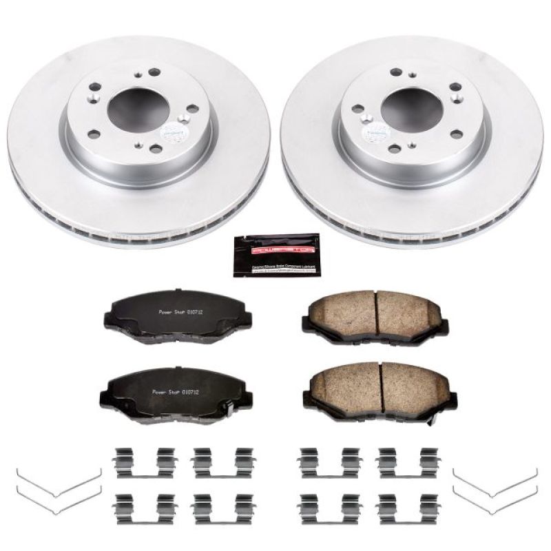 PSB Z17 Evolution Coated Kit - Power Stop 2013 Acura ILX Front Z17 Evolution Geomet Coated Brake Kit