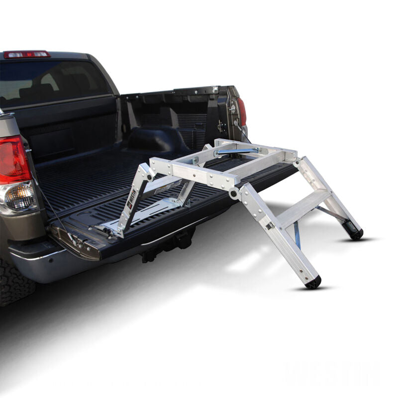 WES Truck-Pal Tailgate Ladder - Westin Truck-Pal Tailgate Ladder - Aluminum